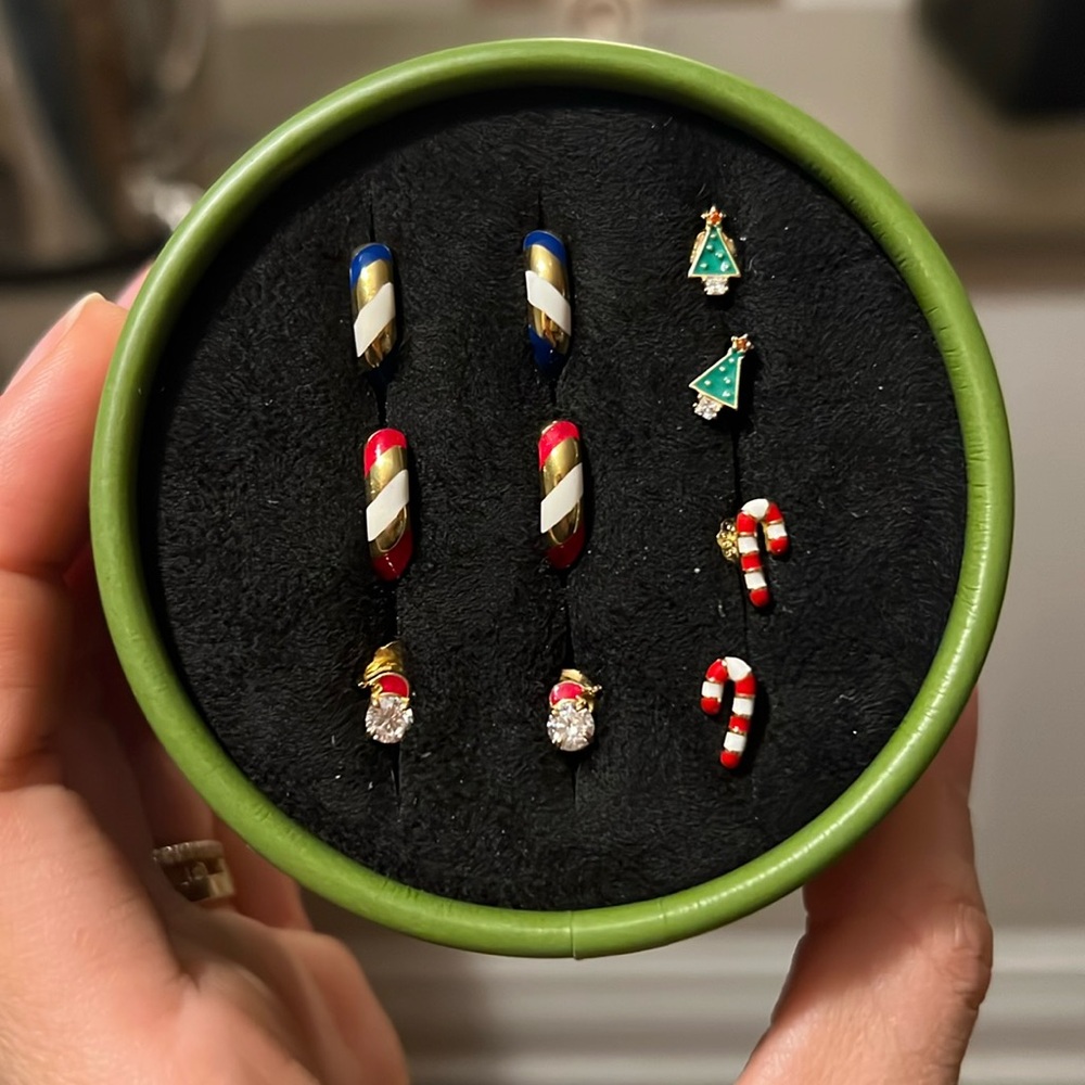 Rowan holiday earrings - new